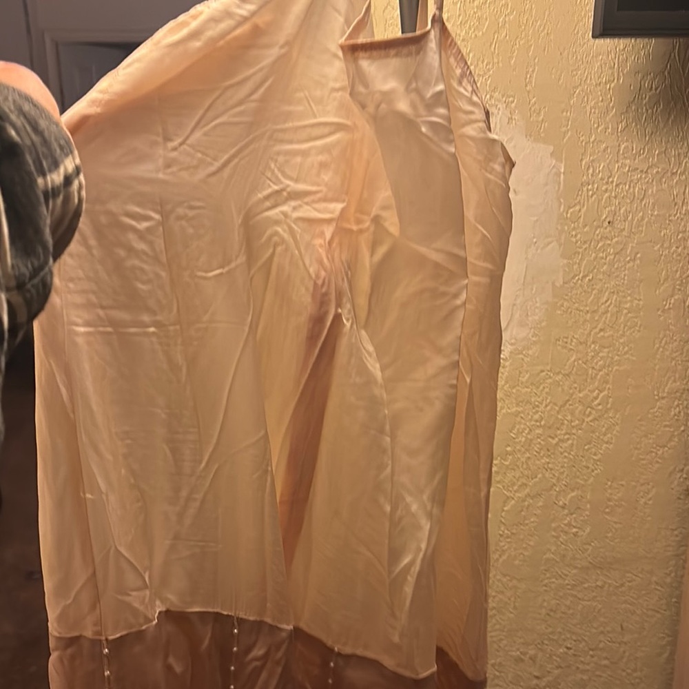 Cream Tan Spaghetti Strap Slip Dress